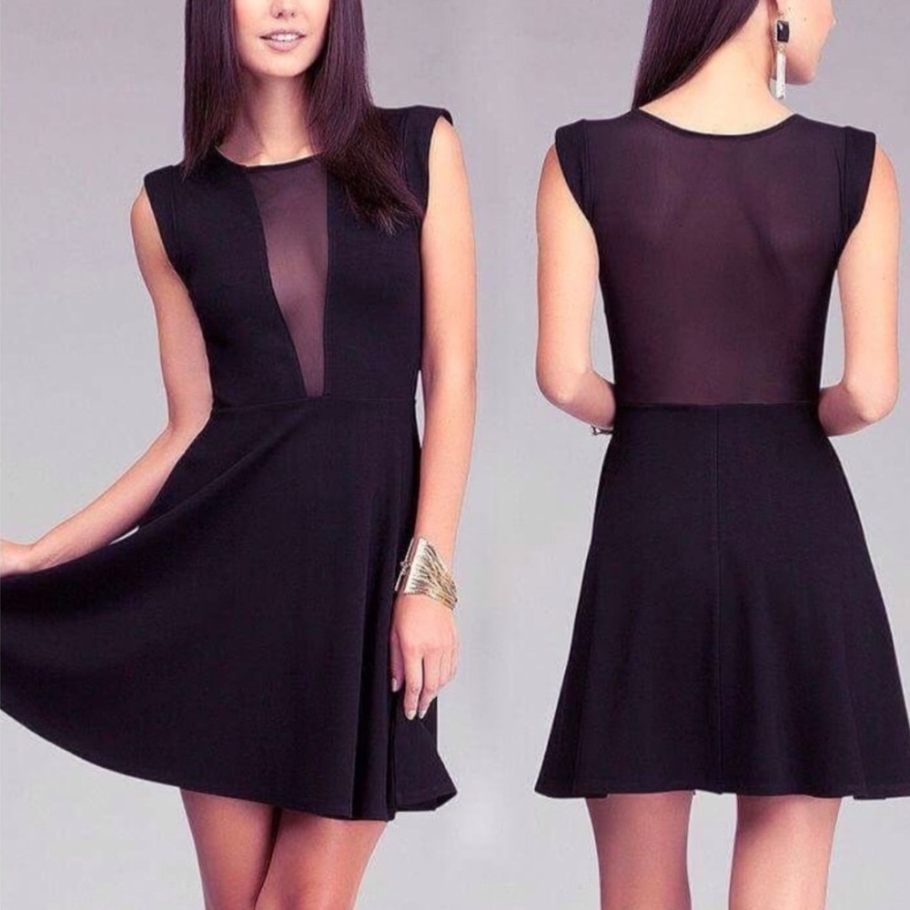 The Vintage Shop Stretchy Mesh Skater Dress